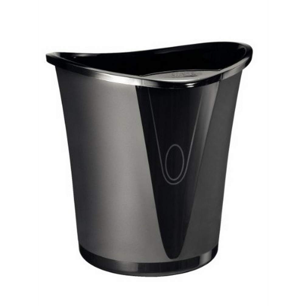 Leitz 18 Litre Waste Bin, Plastic, Allura Range, Black