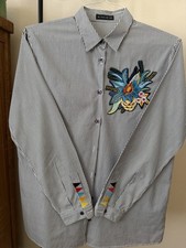 Etro Milano Italy Striped Button Down Shirt F...