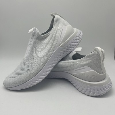 Nike Epic Phantom React Flyknit Women s Sz 8.5 Running Shoes Platinum BV0415-100