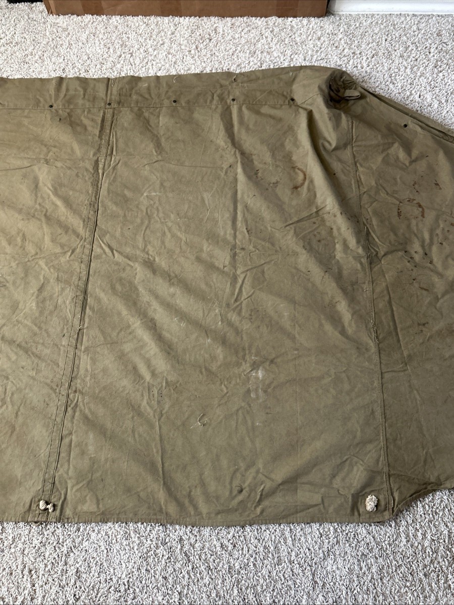 US.ARMY WW2 1942年 2xハーフ 1/2パップテント 軍幕 US.ARMY WW2 1942年 2xハーフ 1/2パップテント 軍幕 US.ARMY WW2 1942