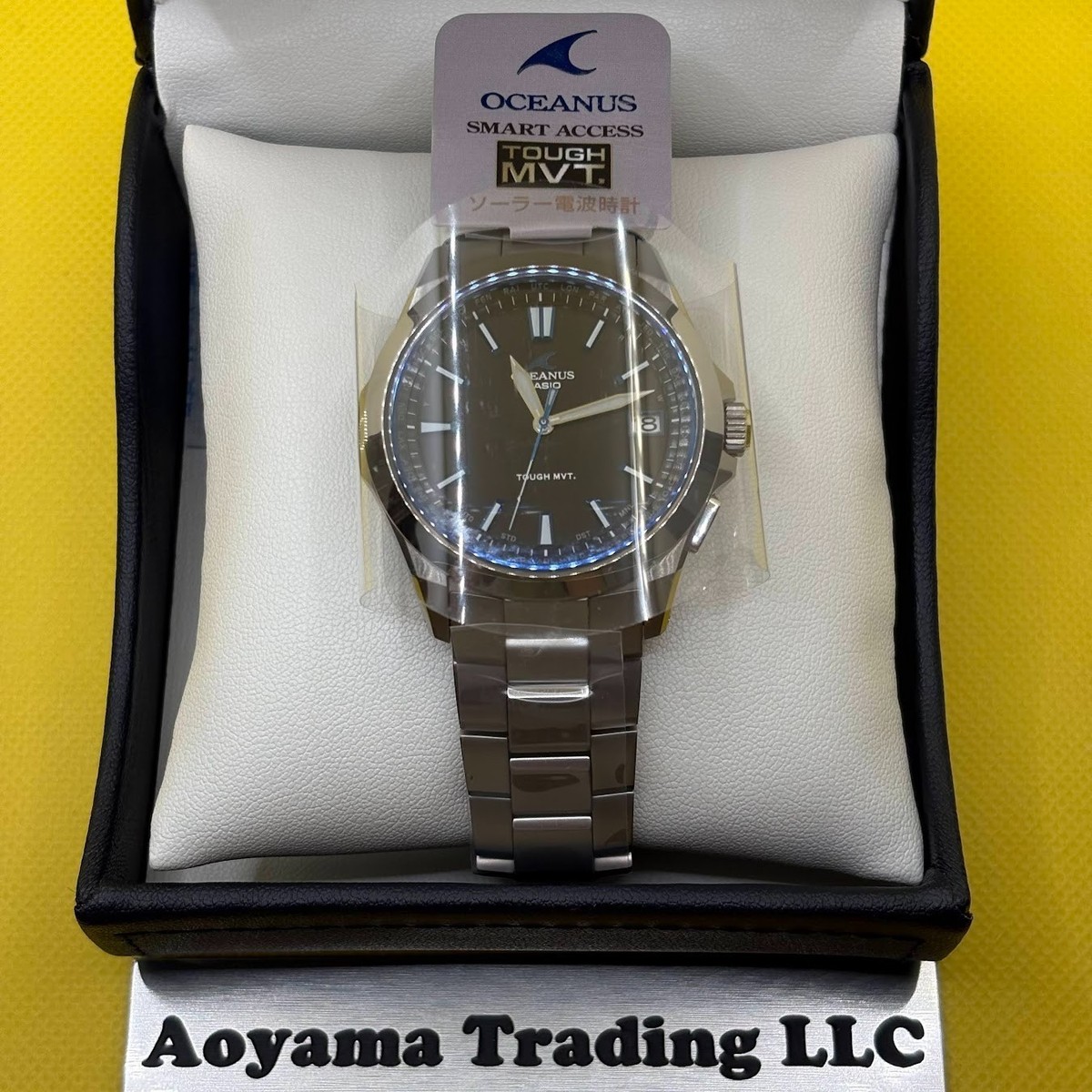 Casio Oceanus OCW-S100-1AJF Titanium Radio Solar Watch New in Box