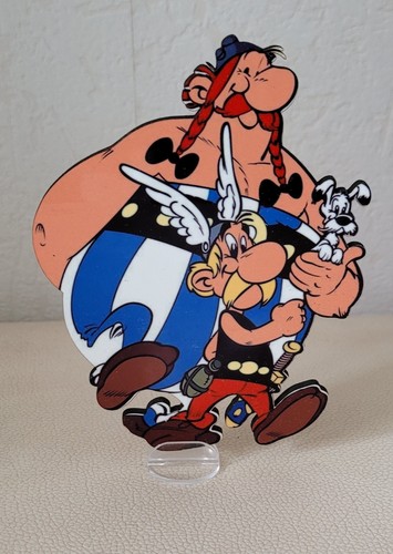 Silhouette Asterix et Obelix 12.5cm En Bois - Afbeelding 1 van 3