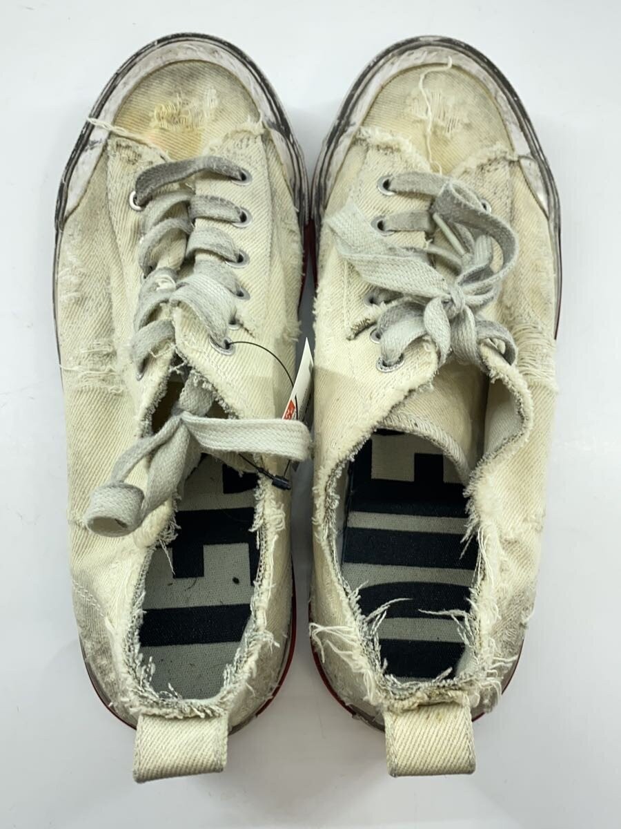US8.5 DIESEL S-ATHOS LOW Damaged Low ut Sneakers WHT anvas F23-04-YUL thumbnail 3