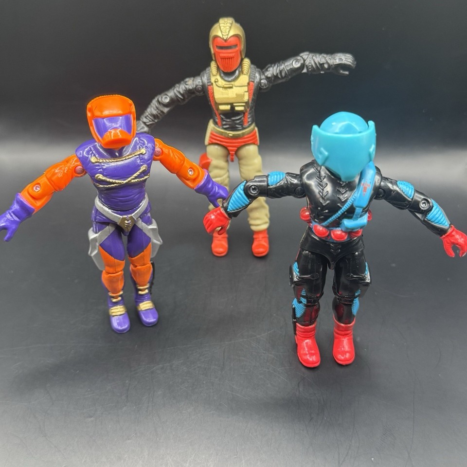 GI Joe 1989 Iron Grenadiers Lot of 3 - Ferret TARGAT Annihilator Action ...