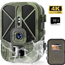 50MP Wildlife Trail Camera 4K Game Hunting Cam Wildlife Outdoor Night Vision