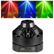 4 IN 1 RGBW DJ Light w/ Laser Effect 3 Arms Moving Head Light DMX Stage Light US