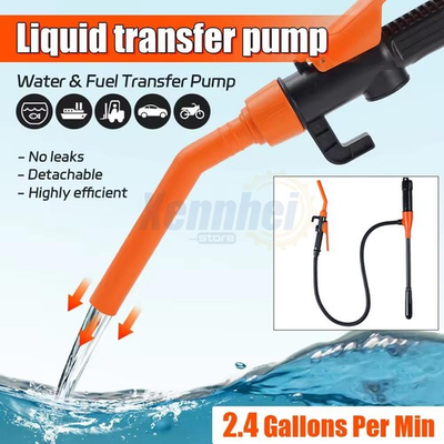 #ad #ad Electric Syphon Pump Battery Operated Petrol Oil Water Fuel Transfer 2.4 Gallons $14.69
