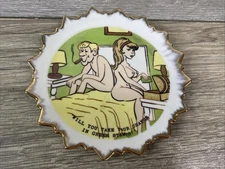 Vintage Bradley Funny Comic Mid Century Humorous Wall Plate Plaque Collectible