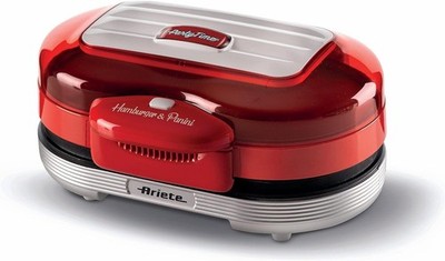 Ariete Hamburger Maker Party Time 205, Elektrischer Sandwichmaker, Elektrischer