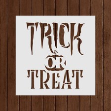 Spooky Trick Or Treat Stencil - Spooky Trick Or Treat Stencils for Painting, Sp