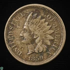 1859 Indian Head Small Cent - Fine Details: Pitted