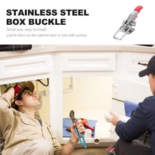 Heavy Duty Large Toggle Clamp Latch Adjustable Handle Lock Hasp for Furniture