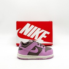 NEW TODDLER BABY NIKE DUNK LOW TD TATTOO / LIGHT MAGENTA FB9107-500