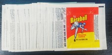 20 VINTAGE 1975 TOPPS BASEBALL WAX PACK WRAPPERS MINI DIFFERENT VARIATIONS
