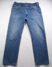 Vintage Levis Jeans Mens 40x32 Blue Denim 505 Regular Fit Straight Leg 90s