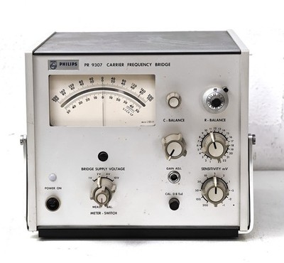 Philips PR 9307 Carrier Frequency Bridge, Dehnungs-Meßstreifen-Technik, Bastler