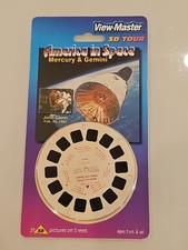 AMERICA IN SPACE Mercury Gemini 3D View-Master 3 Reel Set 21 3d Images