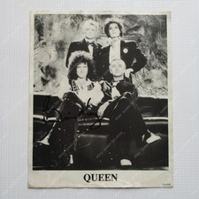 Queen John Deacon Brian May Roger Taylor Signed Autographed Photo Print (1991)