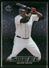 2023 Leaf Trinity #S-17 David Ortiz Steel Stars and Dots Silver