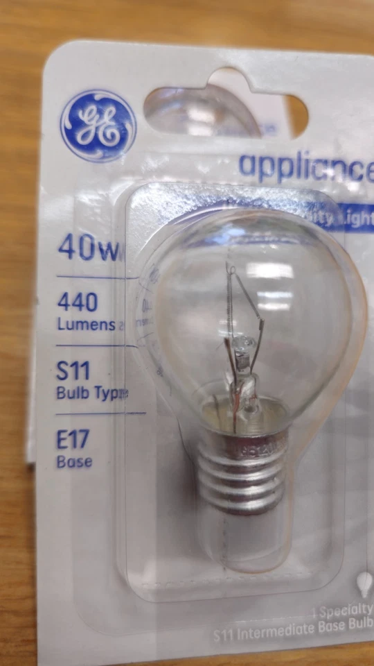 (3) GE appliance High Intensity Light 40w 440 Lumens S11 Bulb Type E17 Base - Image 2 of 3