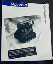Polaroid OneStep Camera Manual Guide Instructions in English 8/86