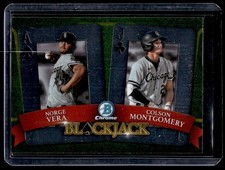 2022 Bowman Draft Baseball Blackjack Norge Vera/Colson Montgomery RC Chicago
