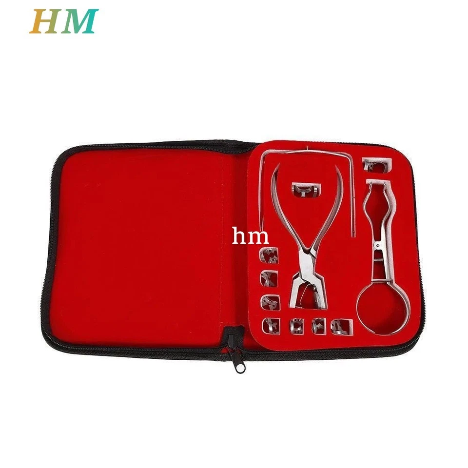 Kit de inicio de presa de goma con marco abrazaderas perforadoras alicates instrumentos de laboratorio dental Foto 4 de 4