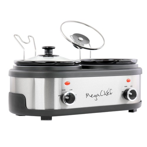 Dual 1.5 Quart Crock Buffet Slow Cooker - Picture 2 of 6