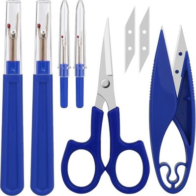 CampTek Seam Ripper & Thread Remover Kit - Professional Ergonomic Stitch Cutter 