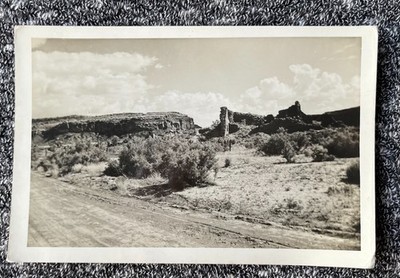 NEW MEXICO RIO ARRIBA COUNTY BUILDING RUINS Vintage PHOTO Historic Places