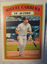 2021 Topps Heritage Miguel Cabrera In Action #108