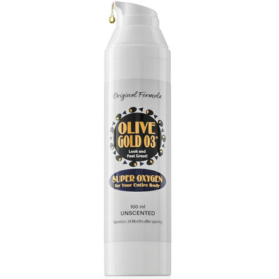 Olive Gold O3 Skin Care Lotion   Ozonated Olive Oil Moisturizer for Face & Body,