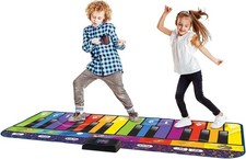 Piano Mat for Kids, Giant Musical Keyboard Floor Playmat, 24 Keys, 10 Built-in S