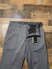 Nike Golf Pants Mens 34x34 Gray Dri-FIT Standard Fit Lightweight Stretch Golf