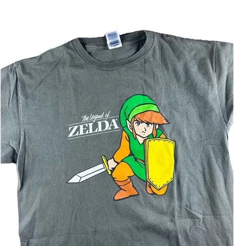 VTG Legend Of Zelda Promo Shirt Large Video Game N64 Cartoon TV 90s Y2K