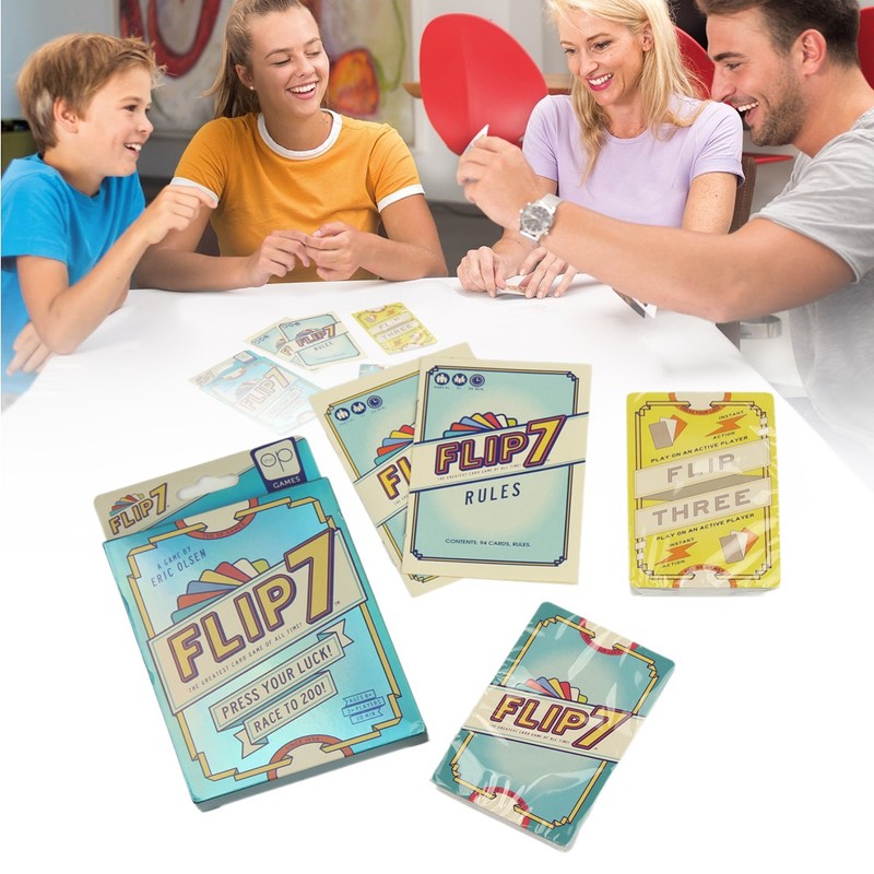 Flip 7 Party Card Game Entertaining Strategic -  race to 200! Press your luck