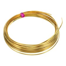 Half Hard Brass Wire 12Gauge/2x1mm Diameter 6m/19.68ft Craft Wire