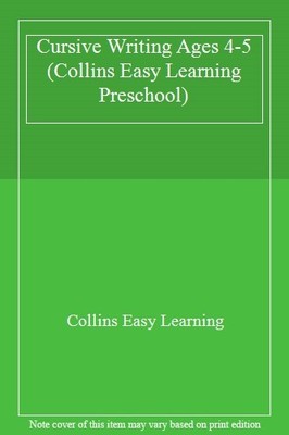 Cursive Writing Ages 4-5 (Collins Easy Learning Preschool),Colli