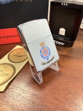 GENUINE Zippo Lighter HMV BRITANNIA High Polished Chrome 2006 NEW *GIFT BAG*