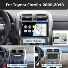 For Toyota Corolla 2006-13 9" Android 15 Quad-core Stereo Radio GPS Mirror Link