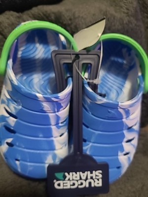 Rugged Shark Blue And Green Water And Active Clog