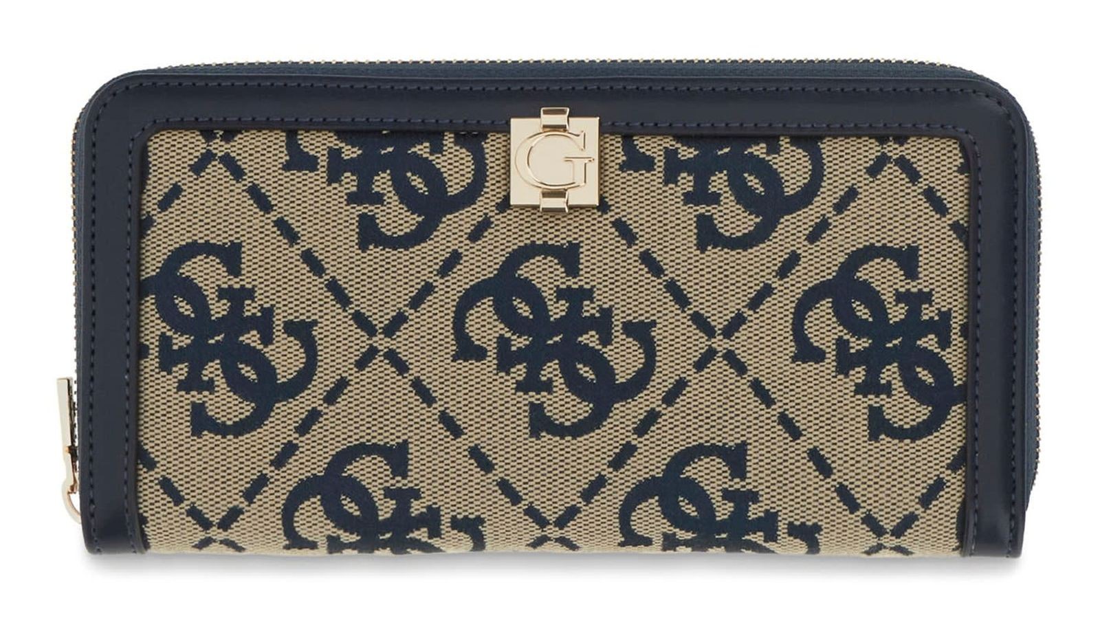 GUESS purse Audrey Logo SLG Zip Around Wallet L Navy Logo