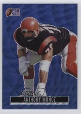 2023 Leaf Pro Set Metal Retro Blue Wave /6 Anthony Munoz Muñoz #RB-4 HOF u4w