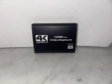 4K HDMI Capture Card for Streaming, Full HD 1080P 60FPS USB Cam Link Game Audio