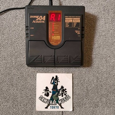 Zoom 504 Acoustic Guitar Effects Processer Compact Multi Effecter From Japan