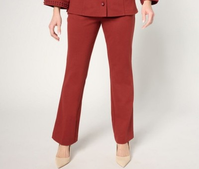 #ad Beautiful Rust Size 4X Rust Tailored Pull On Knit Pants A675932 NWOT $16.00