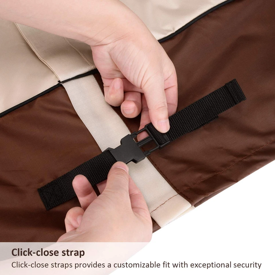 Cubierta de aire acondicionado para unidades exteriores Cubiertas de aire acondicionado Se adapta hasta 24 X 24 X 22 pulgadas Foto 3 de 4