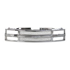 Grille Chrome For 1994-99 Chevrolet K1500 C1500 For Models With Dual Headlights Grille Chrome For 1994-99 Chevrolet K1500 C1500 For Models With Dual Headlights