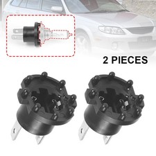 2x H7 Low Beam Headlight Socket For 2001-2010 Mazda 3 5 323 Protege B28v-51-0a3