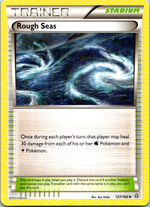 Rough Seas 137/160 Pokemon XY - Primal Clash Light Play
